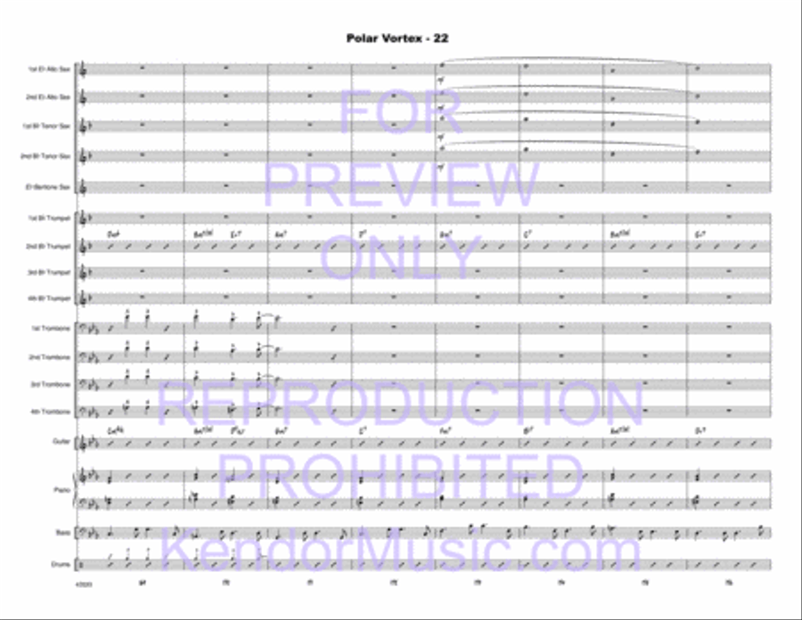 Polar Vortex Jazz Ensemble scores gallery preview page 23
