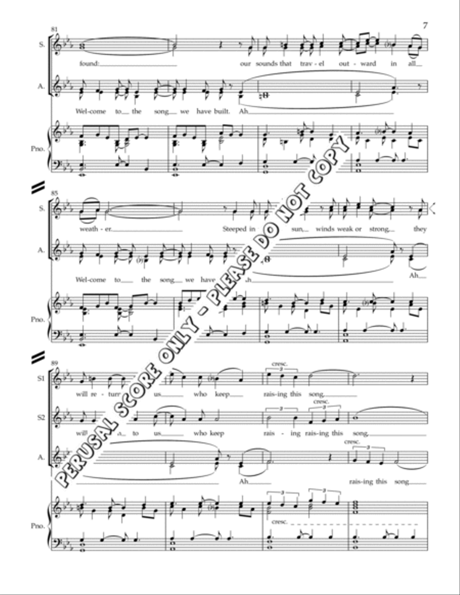 Song For The Searching SSA scores gallery preview page 7