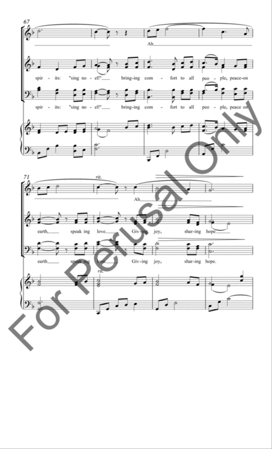 Speaking Love 4-Part scores gallery preview page 7