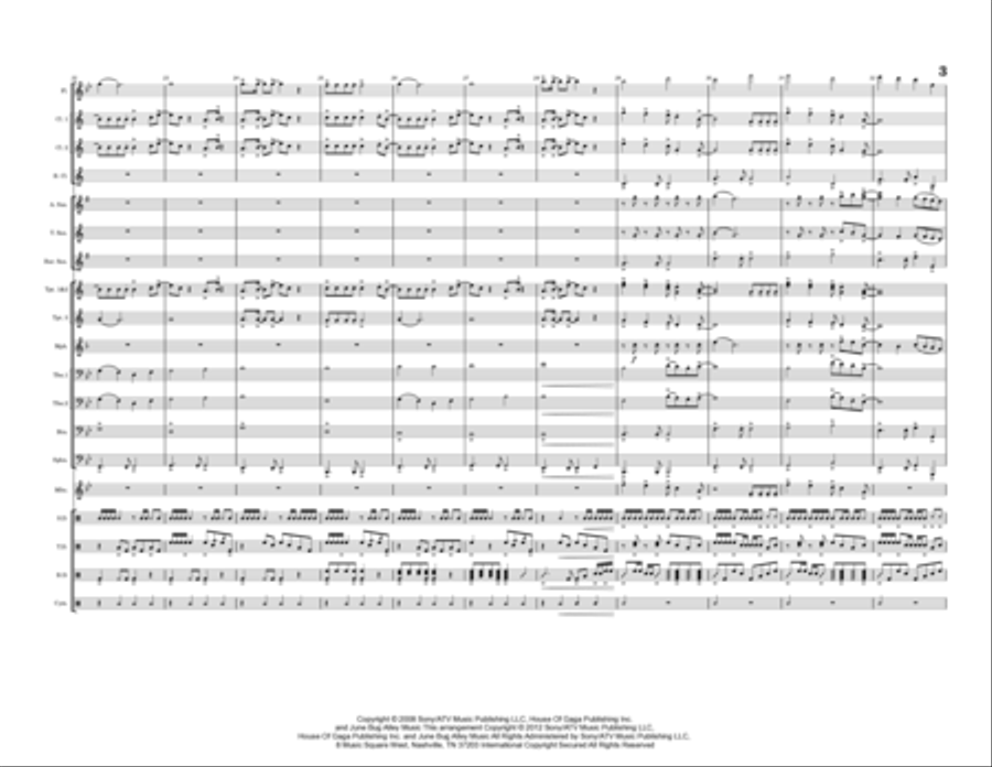 Paparazzi Marching Band scores gallery preview page 3