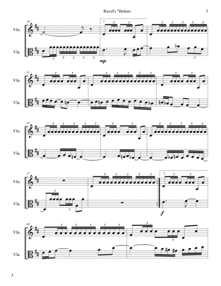 Maurice Ravel - Bolero for string duo