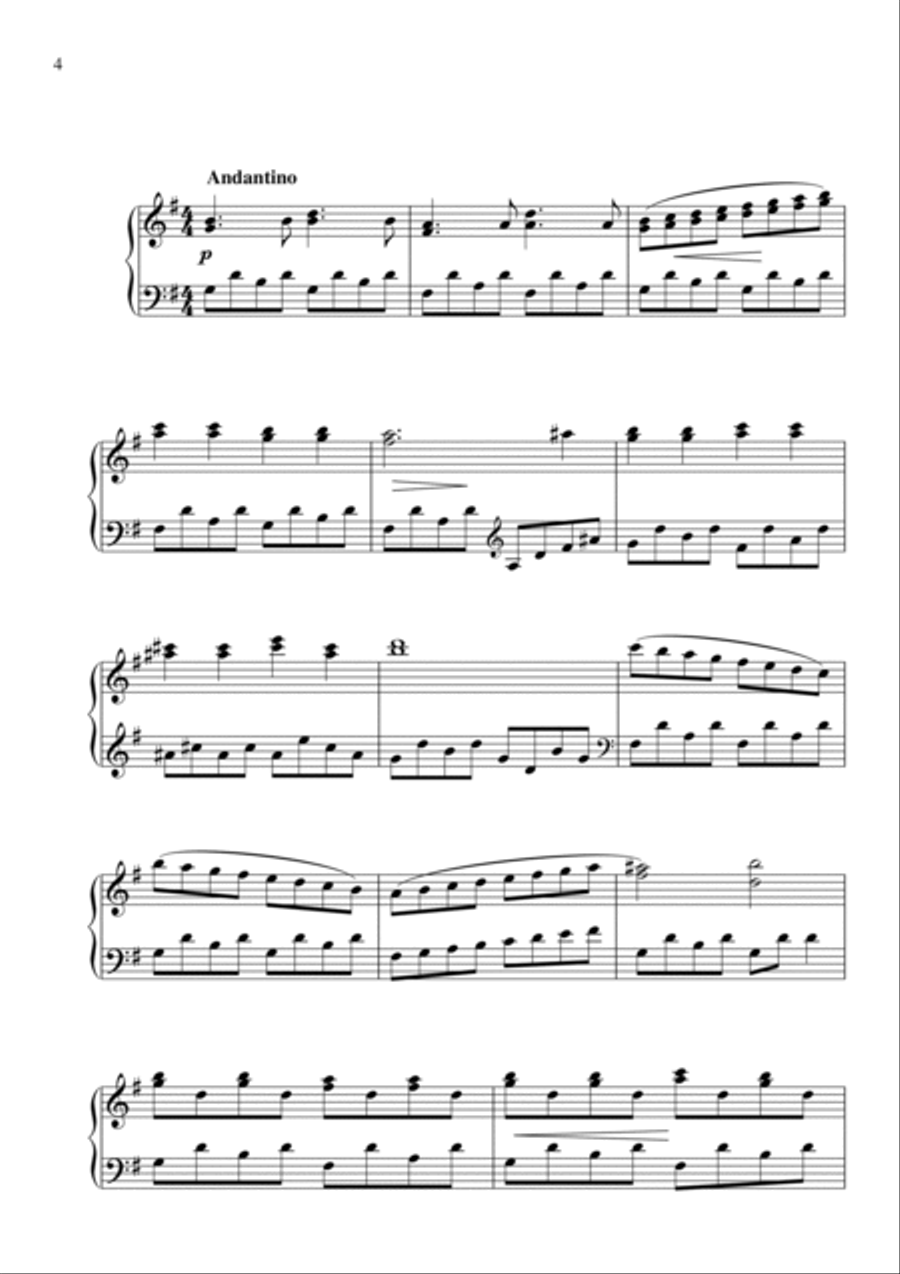 Sonatina in C Major, Op.9 Nr.3 Piano Solo scores gallery preview page 4