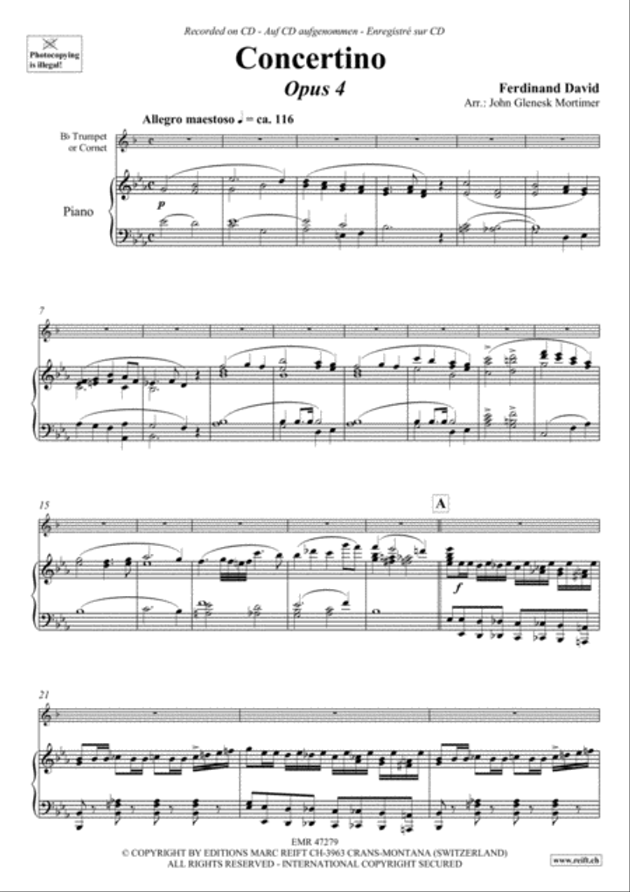 Concertino Cornet scores gallery preview page 4
