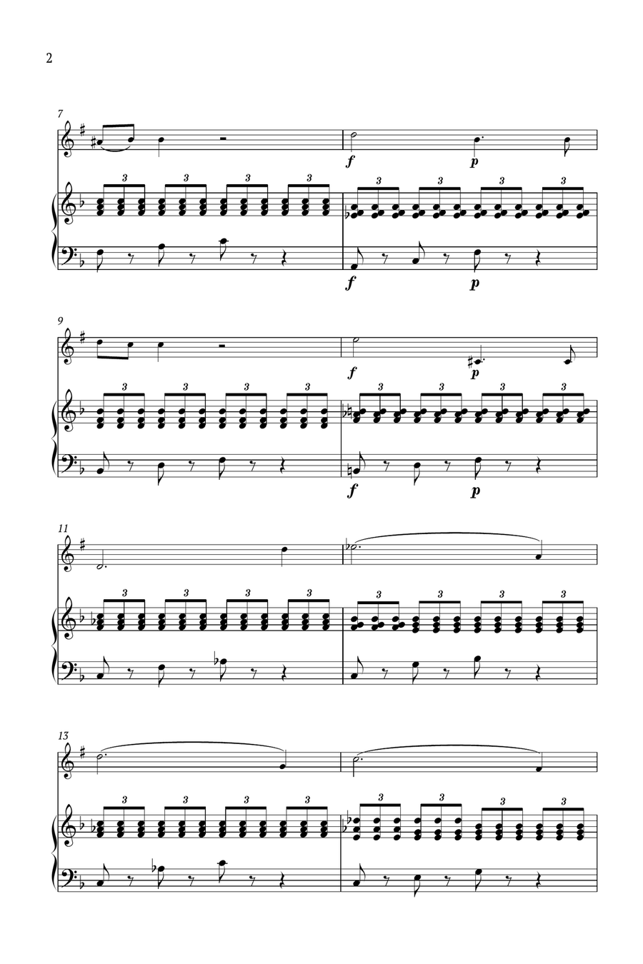 Piano Concerto No.21 Andante Chamber Music scores gallery preview page 2