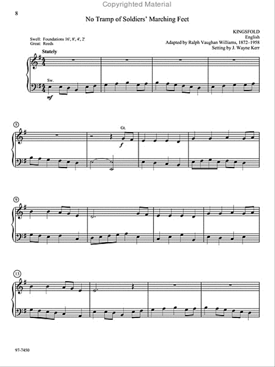 Were You There: Easy Hymn Preludes for Palm Sunday, Holy Week, and Easter Organ scores gallery preview page 4