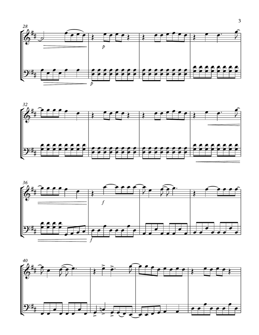 Mamma Mia String Duet scores gallery preview page 3