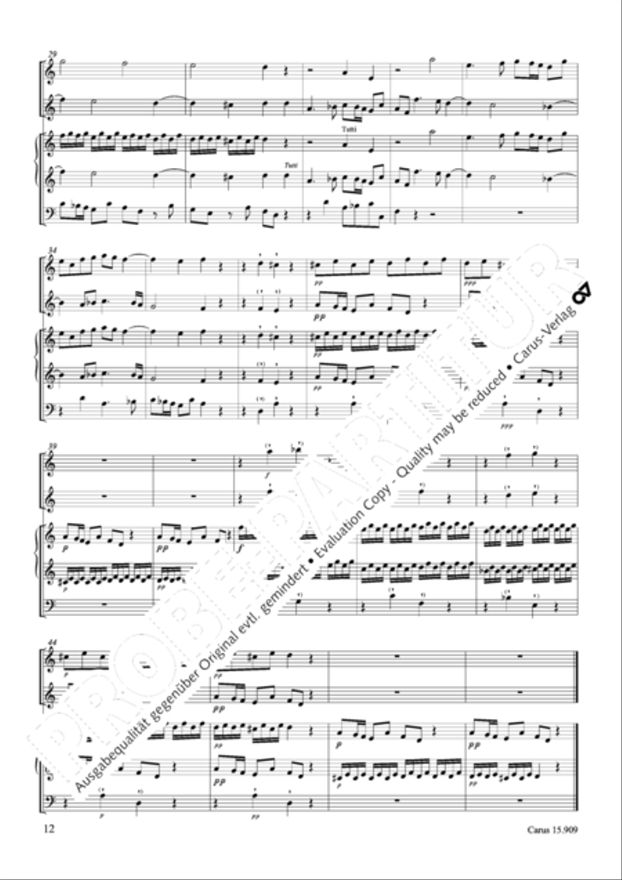 Ouverture in d Oboe scores gallery preview page 13