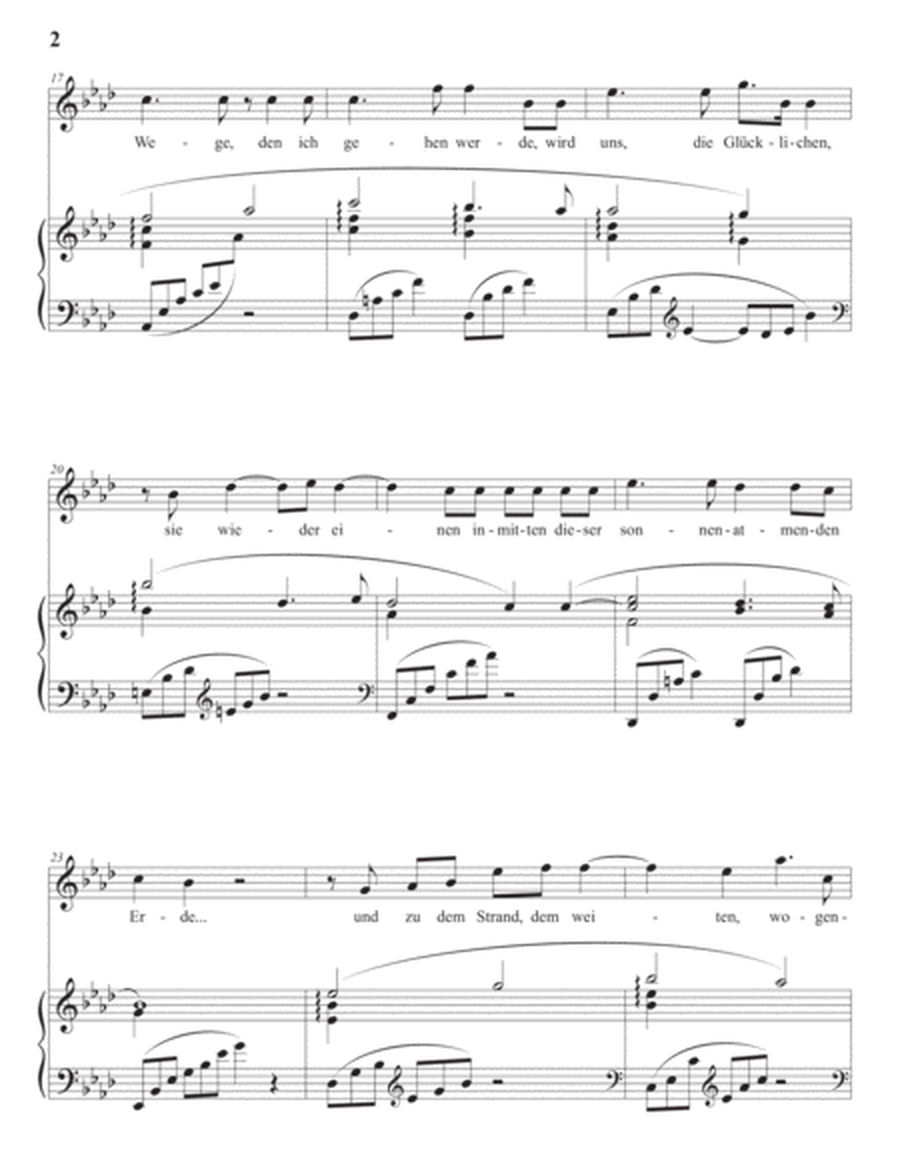 Morgen, Op. 27 no. 4 (in 2 high keys: A-flat, G major)