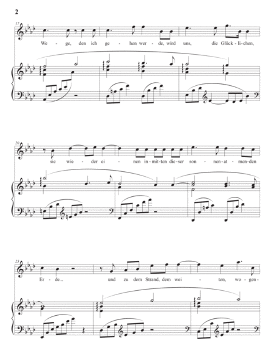 Morgen, Op. 27 no. 4 (in 2 high keys: A-flat, G major) Voice scores gallery preview page 3
