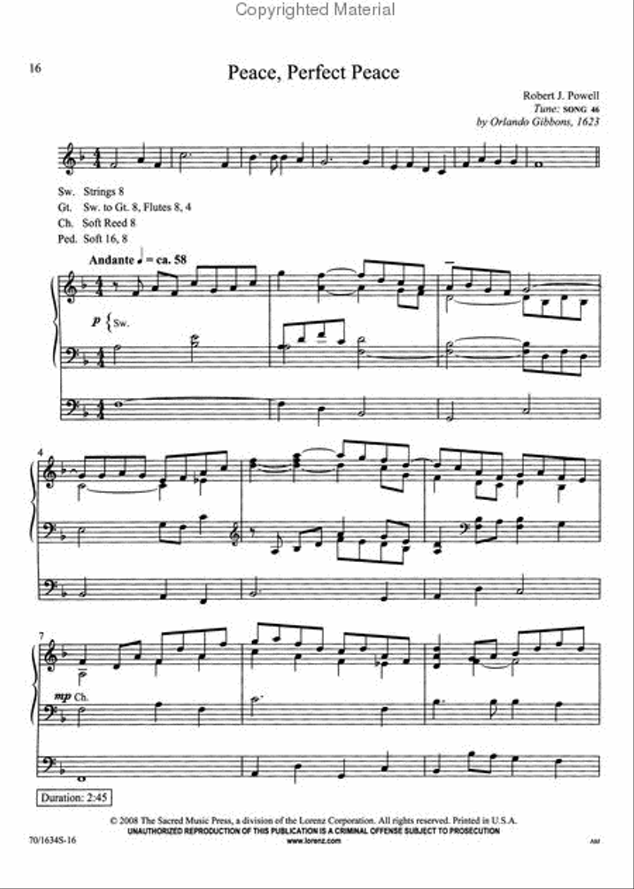In the Cross of Christ Organ Solo scores gallery preview page 4