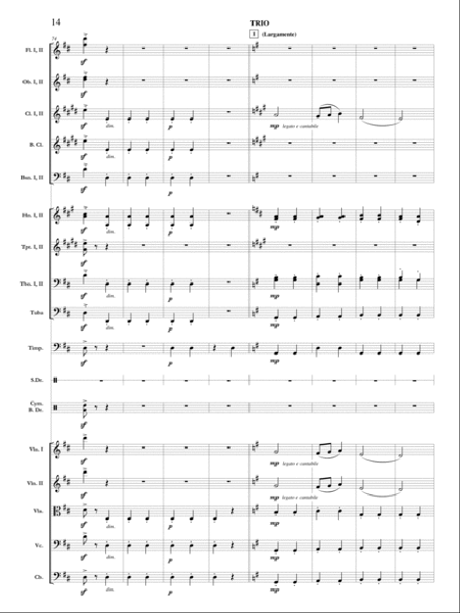 Pomp and Circumstance March No. 1 Orchestra scores gallery preview page 15