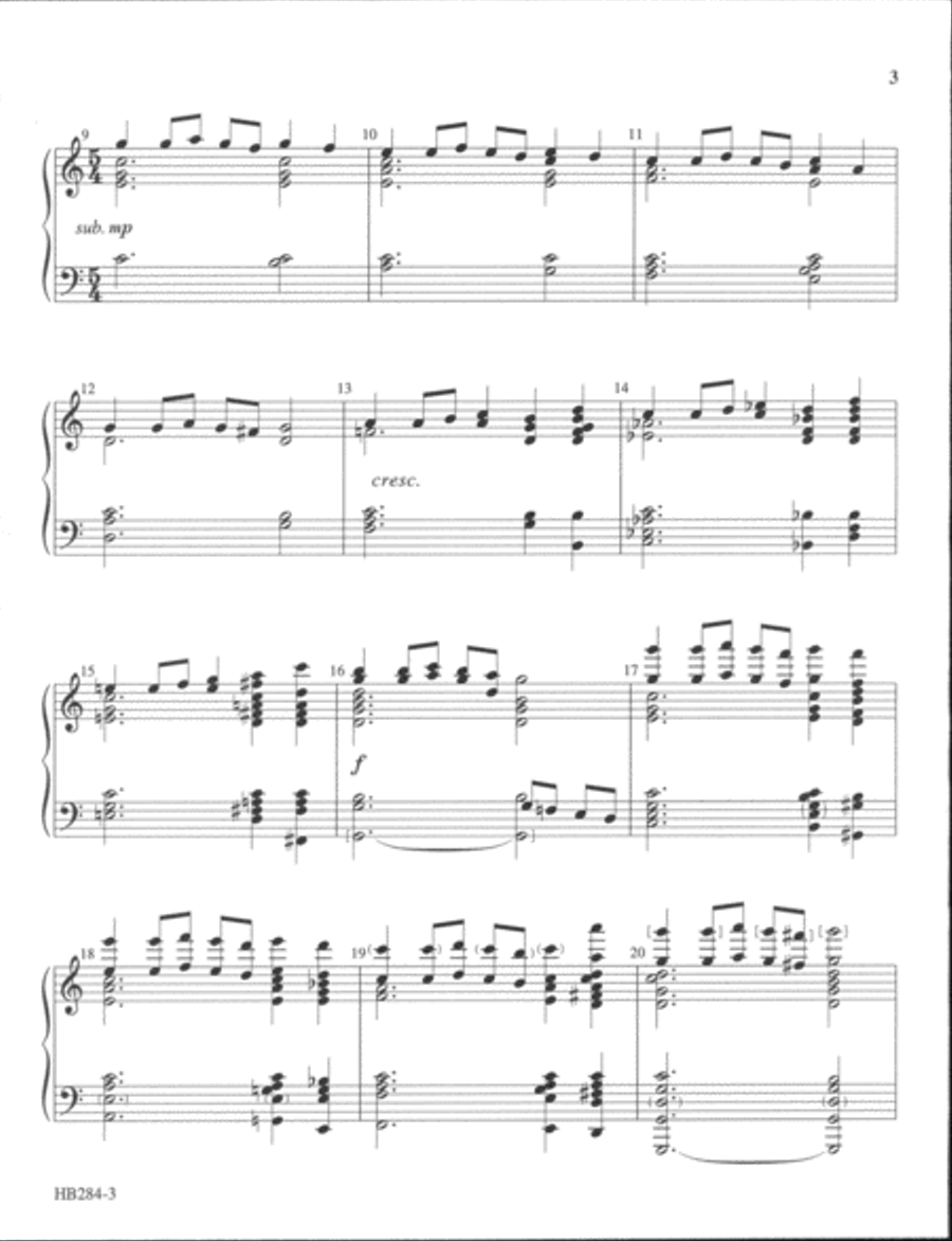 Scherzo No. 2 Handbell Choir scores gallery preview page 3