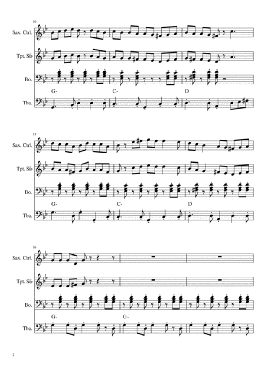 Floresta Cocek Jazz Ensemble scores gallery preview page 2