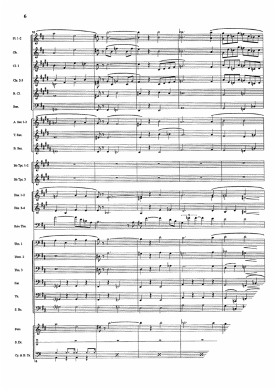 I'm Getting Sentimental Over You Concert Band scores gallery preview page 7
