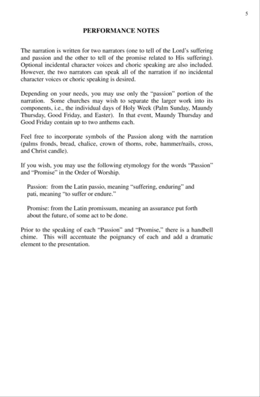 The Passion and the Promise 4-Part scores gallery preview page 5