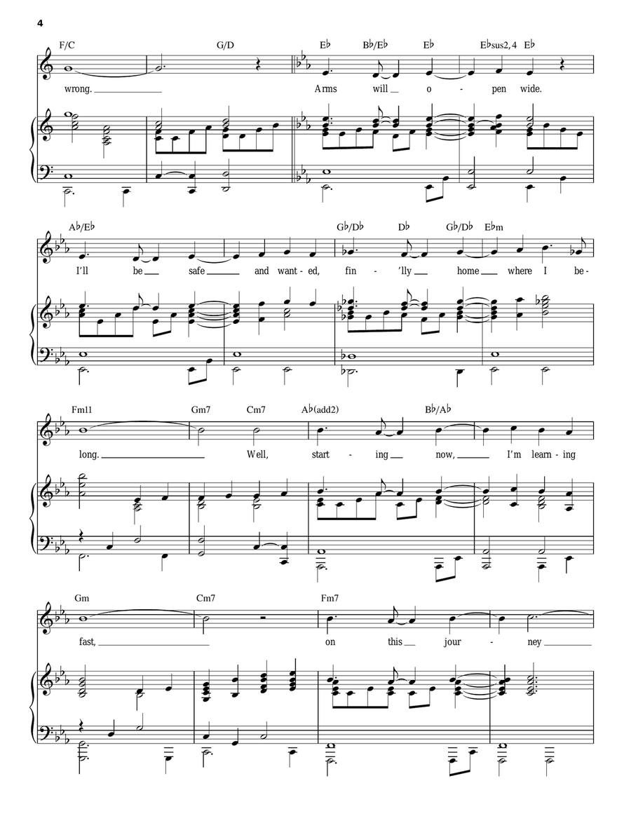 Journey To The Past (from Anastasia) Voice scores gallery preview page 4
