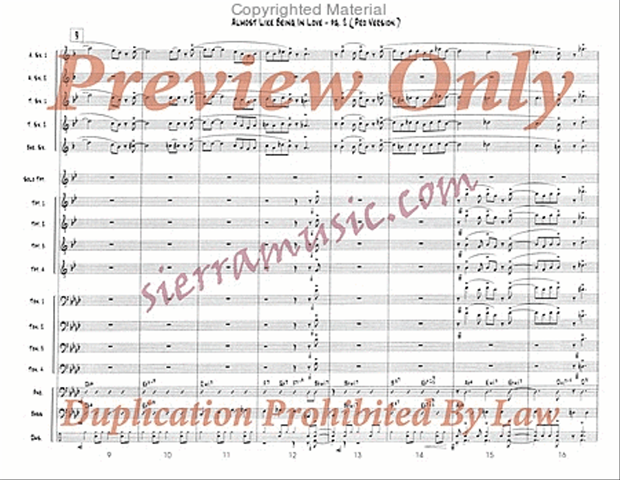 Almost Like Being in Love (Pro) Big Band scores gallery preview page 3