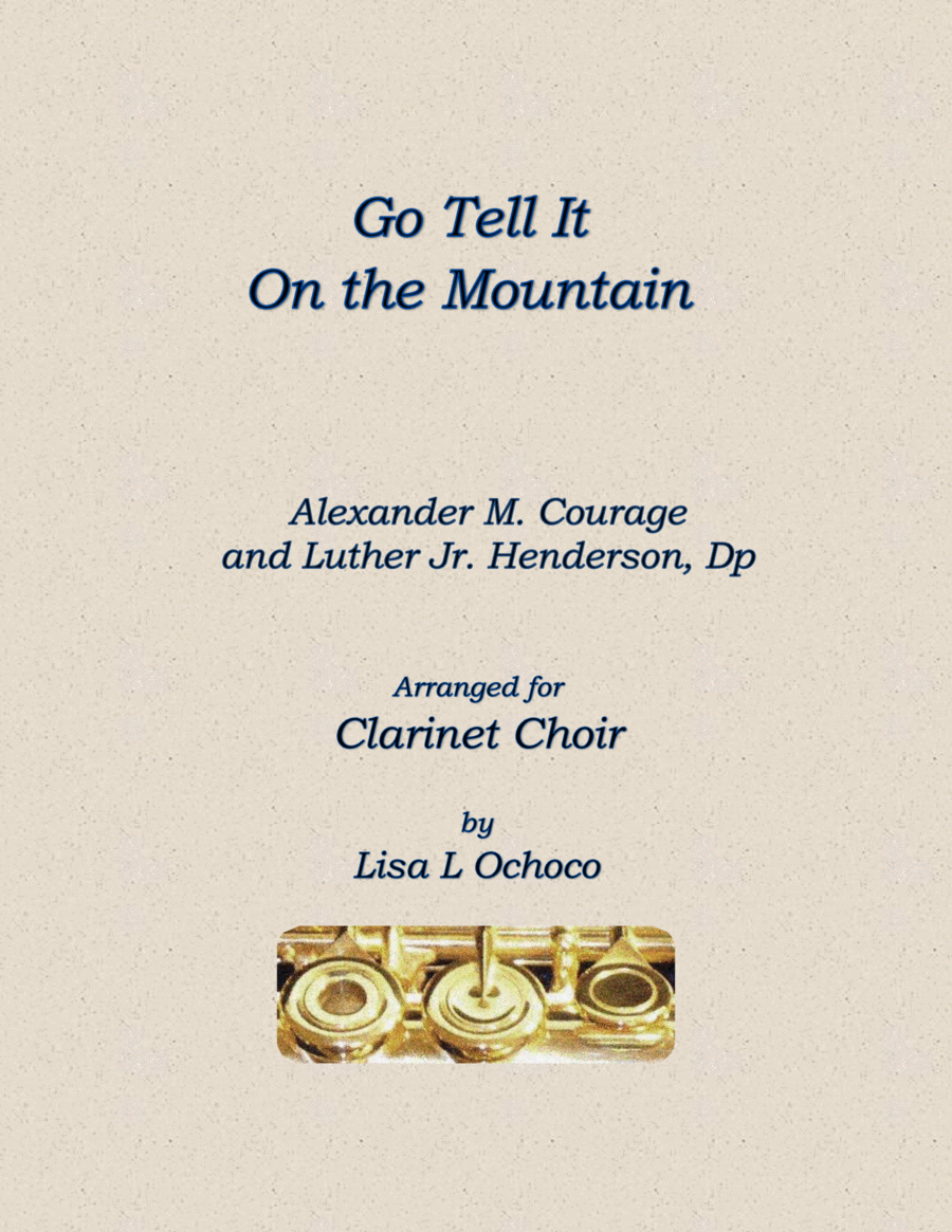 Go Tell It On The Mountain Clarinet Choir scores gallery preview page 1