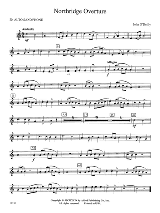 Northridge Overture: E-flat Alto Saxophone