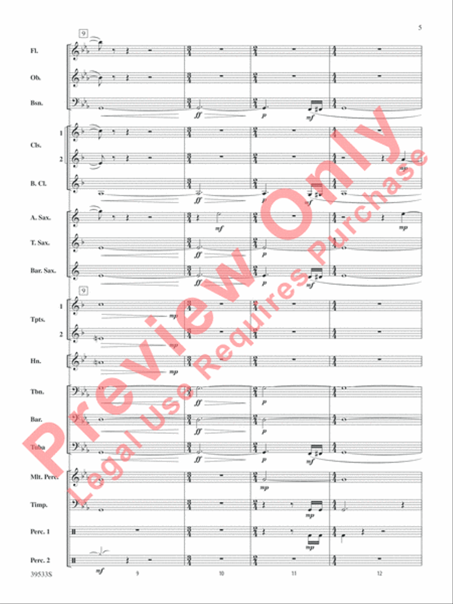 Dark Shadows (from the Original Motion Picture Soundtrack) Concert Band scores gallery preview page 6