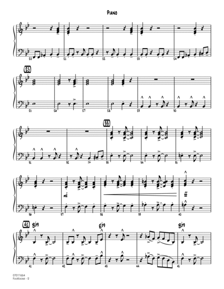 Footloose - Piano