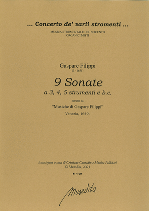 Book cover for 9 Sonate (Venezia, 1649)