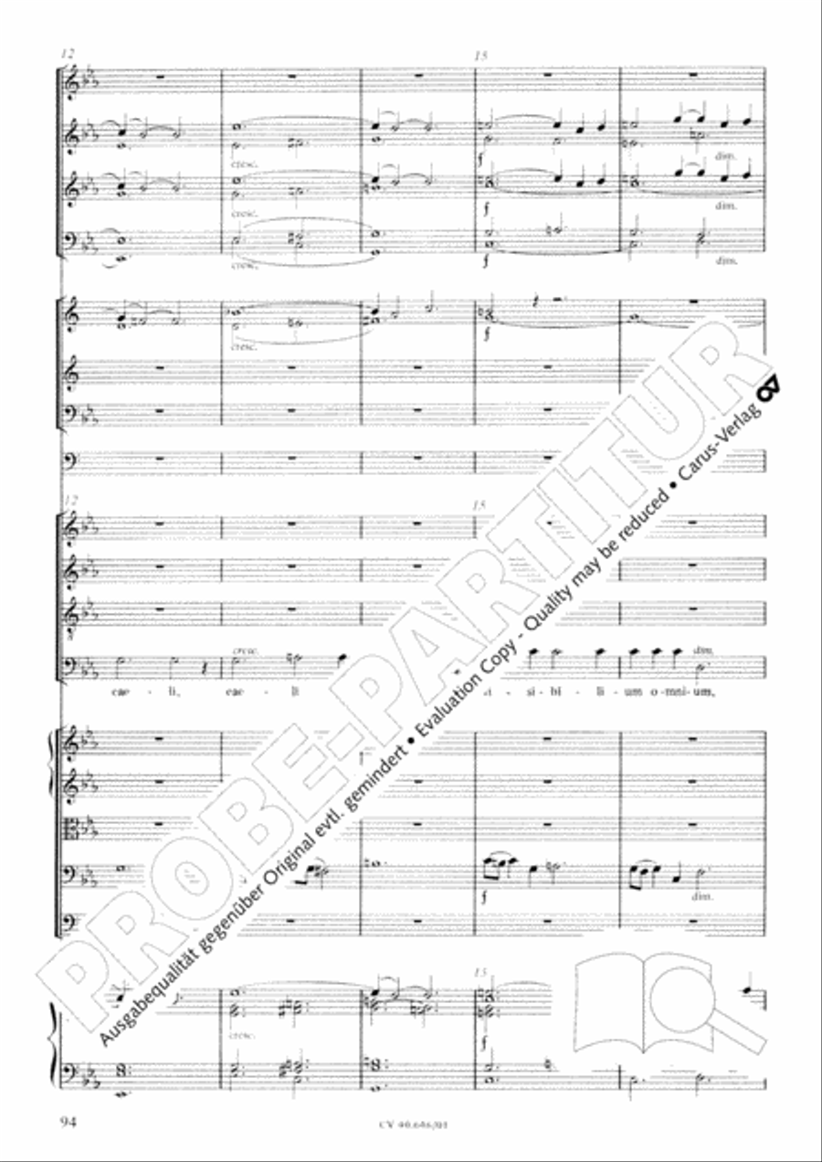Mass in A Major (2 versions) STB scores gallery preview page 105