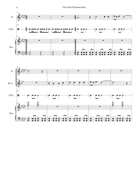 The Little Drummer Boy (Duet for Flute and Bb-Clarinet) image number null