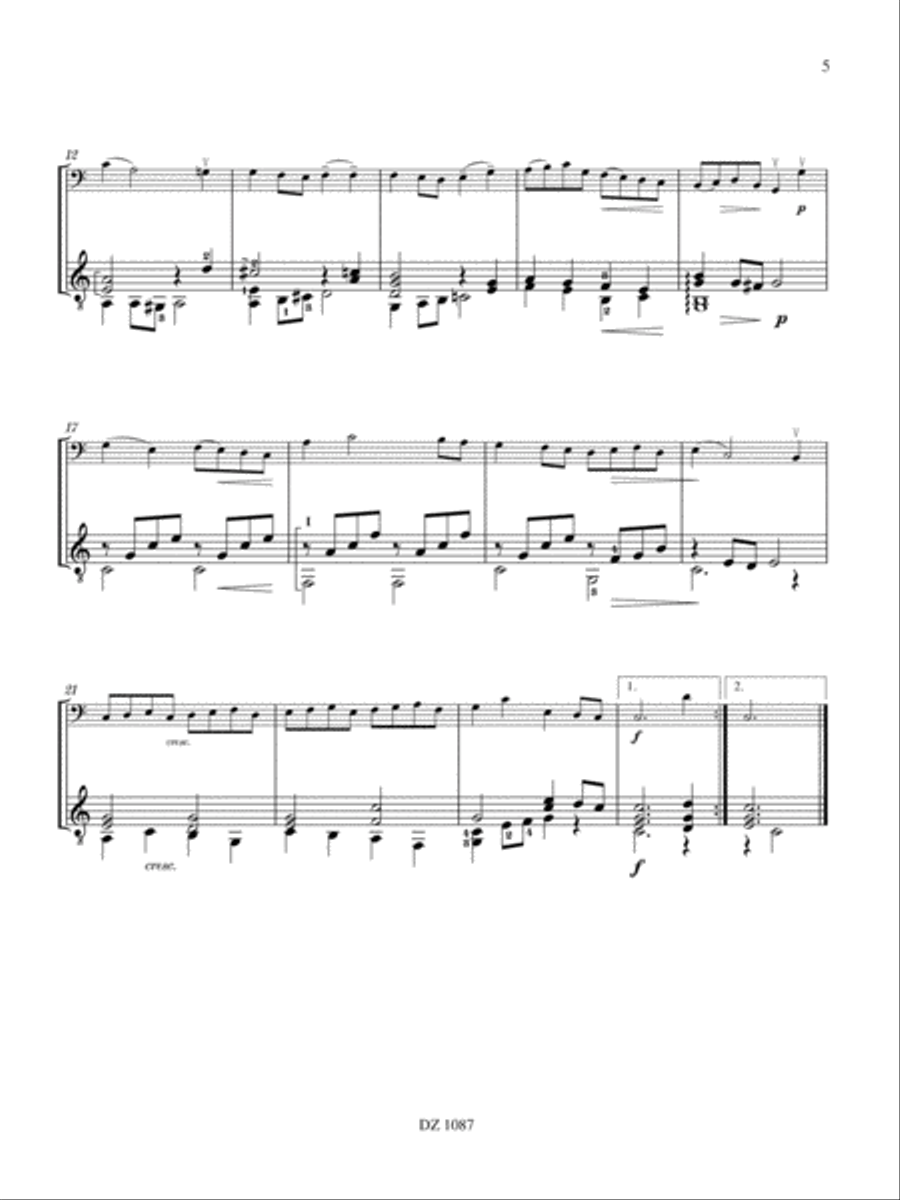 Trois pièces faciles (Bach, Handel, Haydn) Cello scores gallery preview page 5