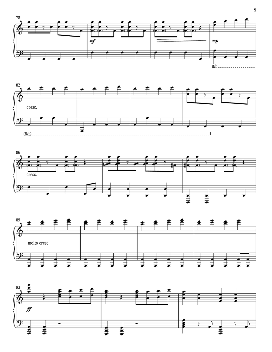 Michael Meets Mozart Piano Solo scores gallery preview page 5