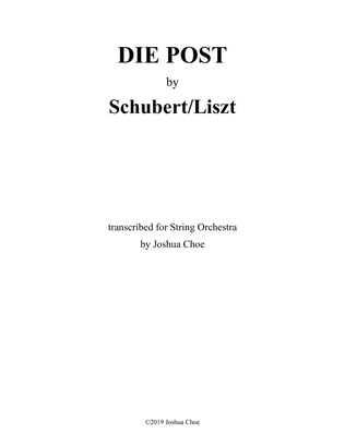 Book cover for Die Post from Winterreise