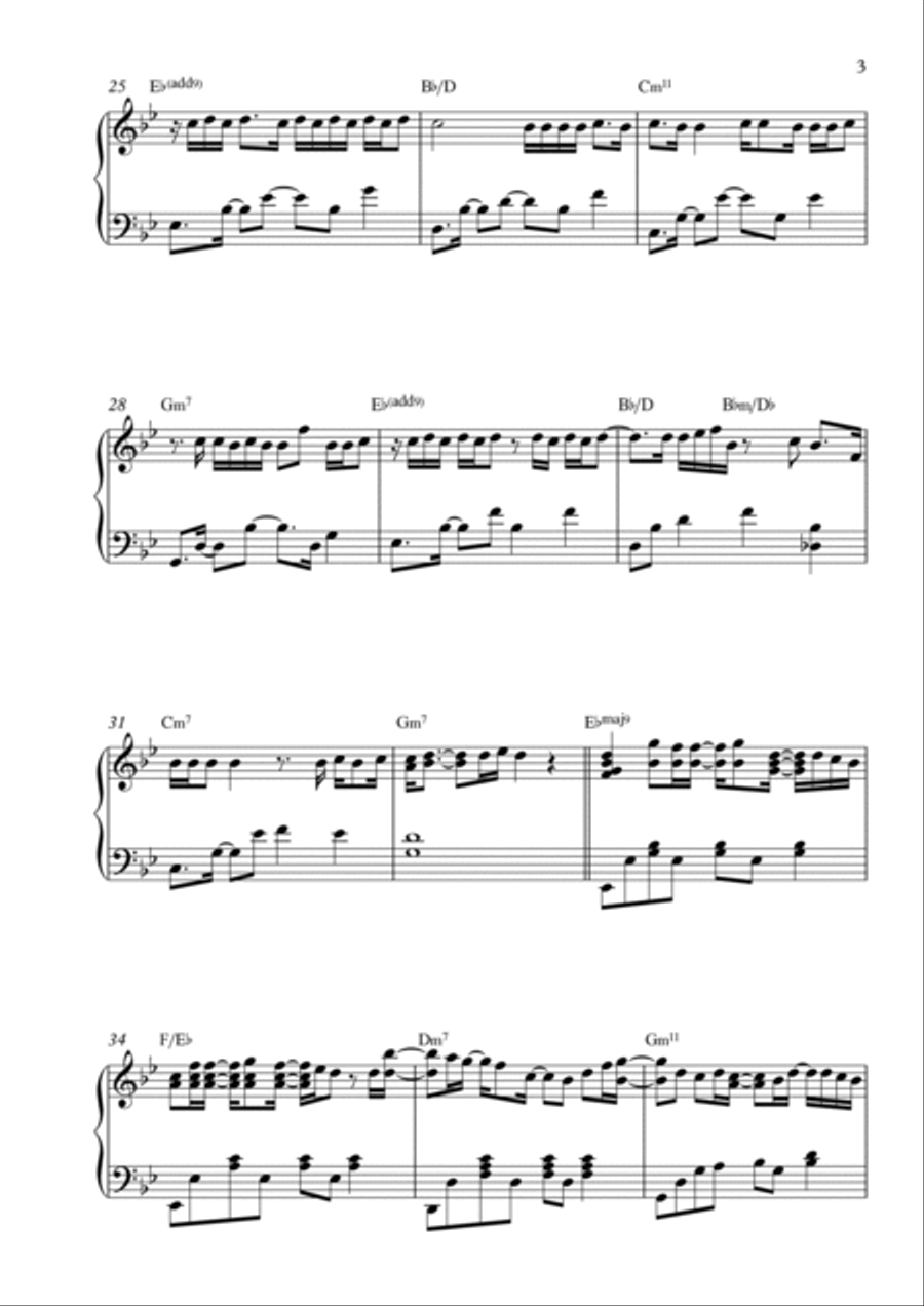 Heartbeat Heartbeat Piano Solo scores gallery preview page 3