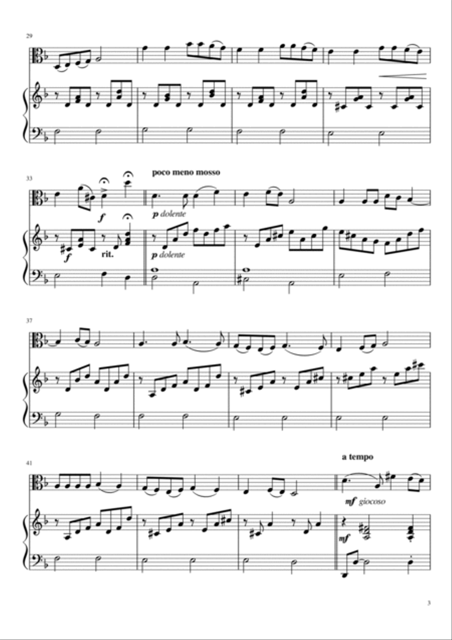 Concertino for viola (Polish concertino) Viola scores gallery preview page 3
