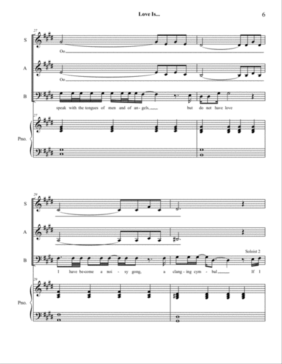 Love Is... 3-Part scores gallery preview page 6