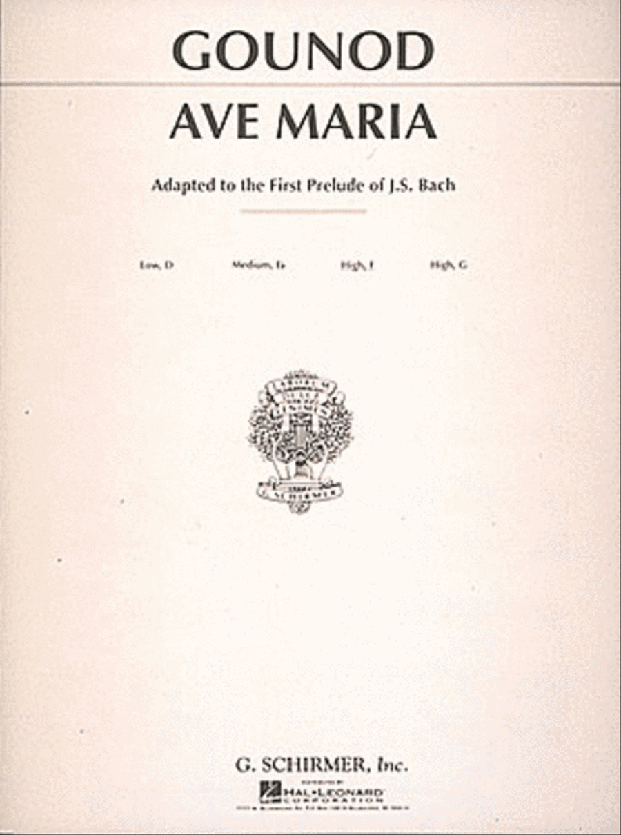 Ave Maria Medium-High Voice scores gallery preview page 1