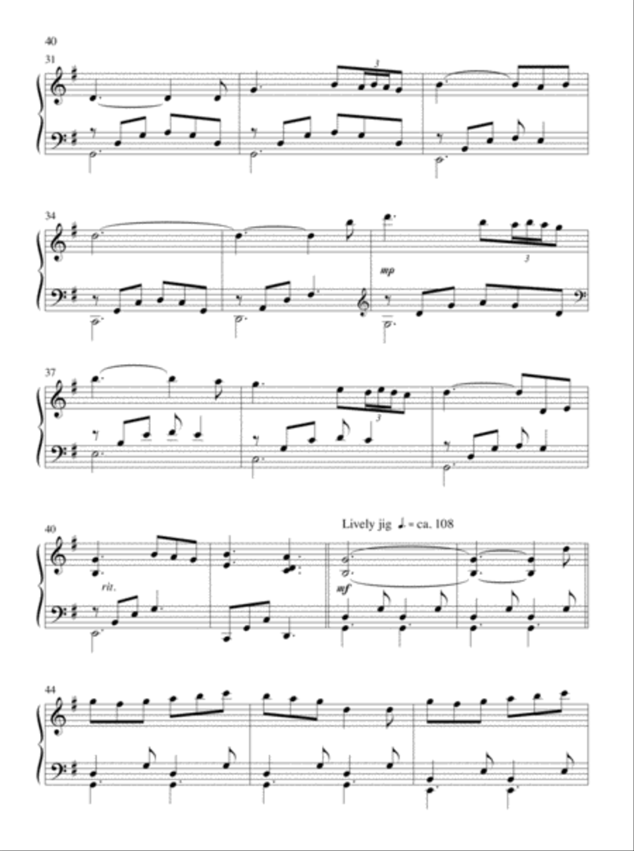 Let All Things Their Creator Bless! Piano Solo scores gallery preview page 23