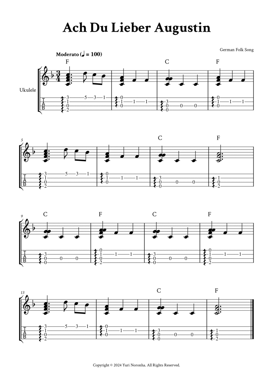 Renaissance ukulele tabs best sale
