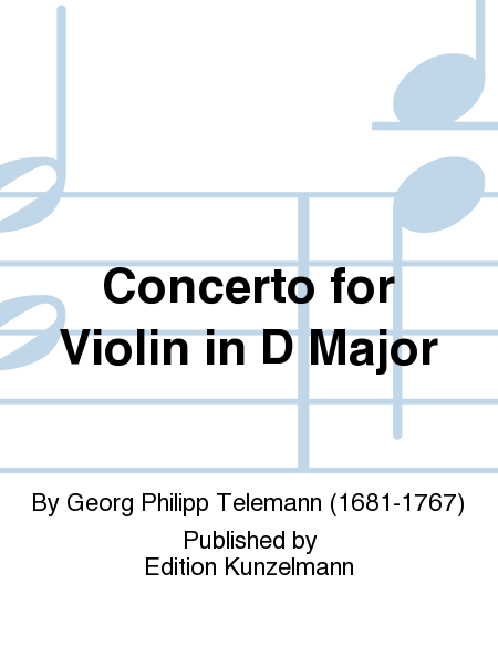 Concerto for violin in D Major
