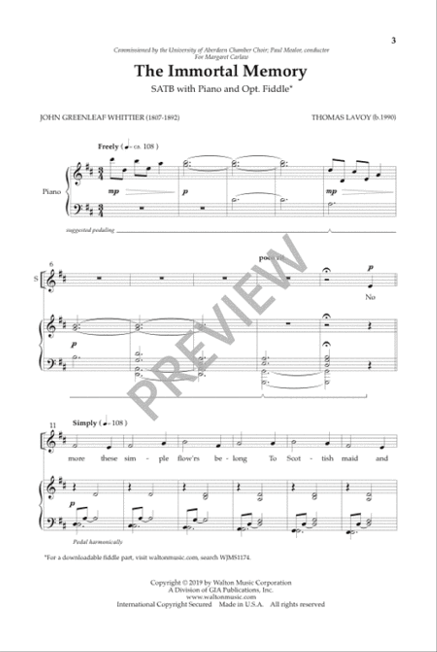 The Immortal Memory The Immortal Memory 4-Part scores gallery preview page 4