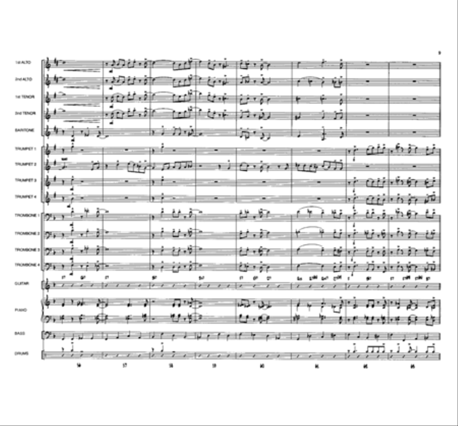 Blues for Buster Blues for Buster Jazz Ensemble scores gallery preview page 9