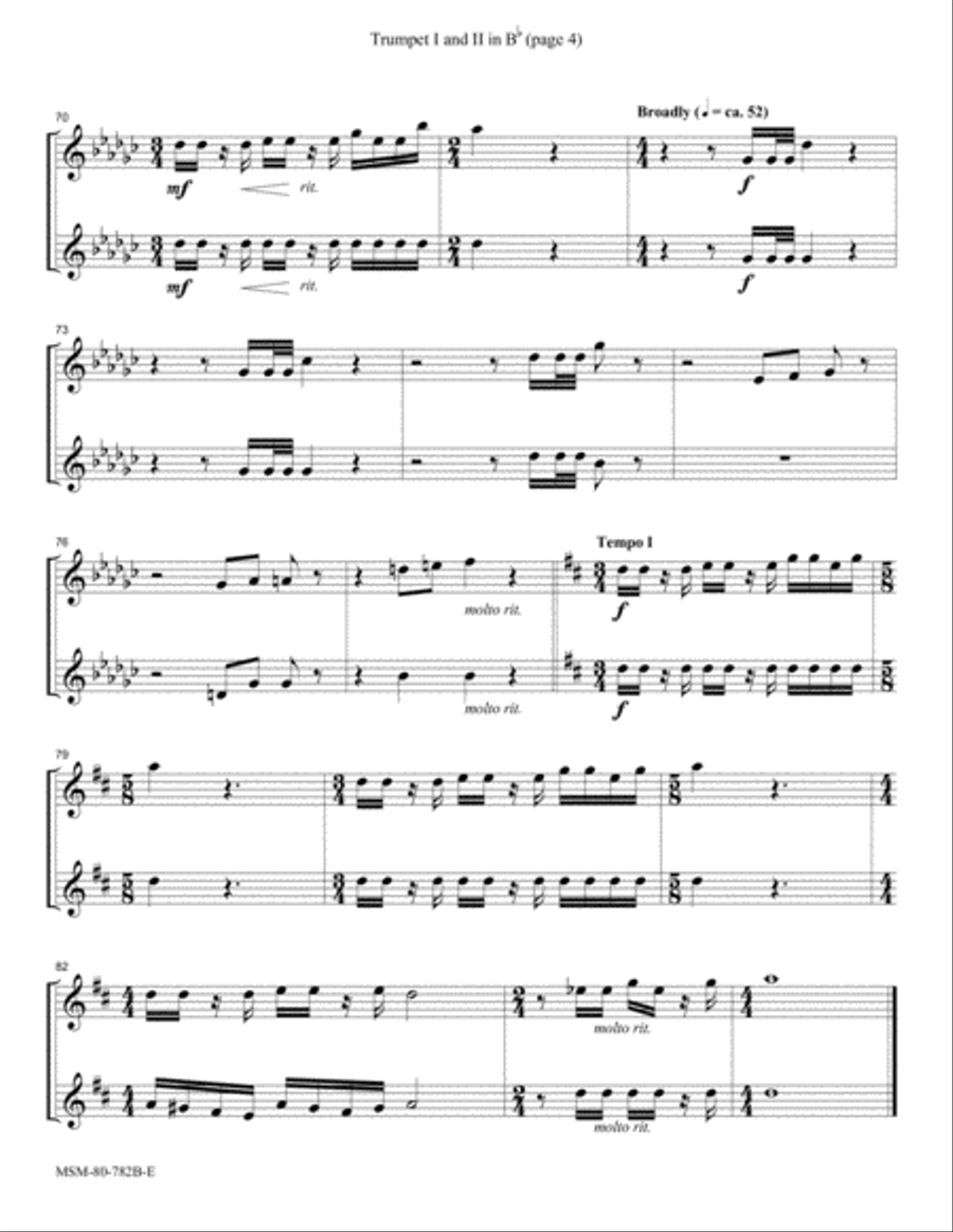 Te Deum Choir scores gallery preview page 4