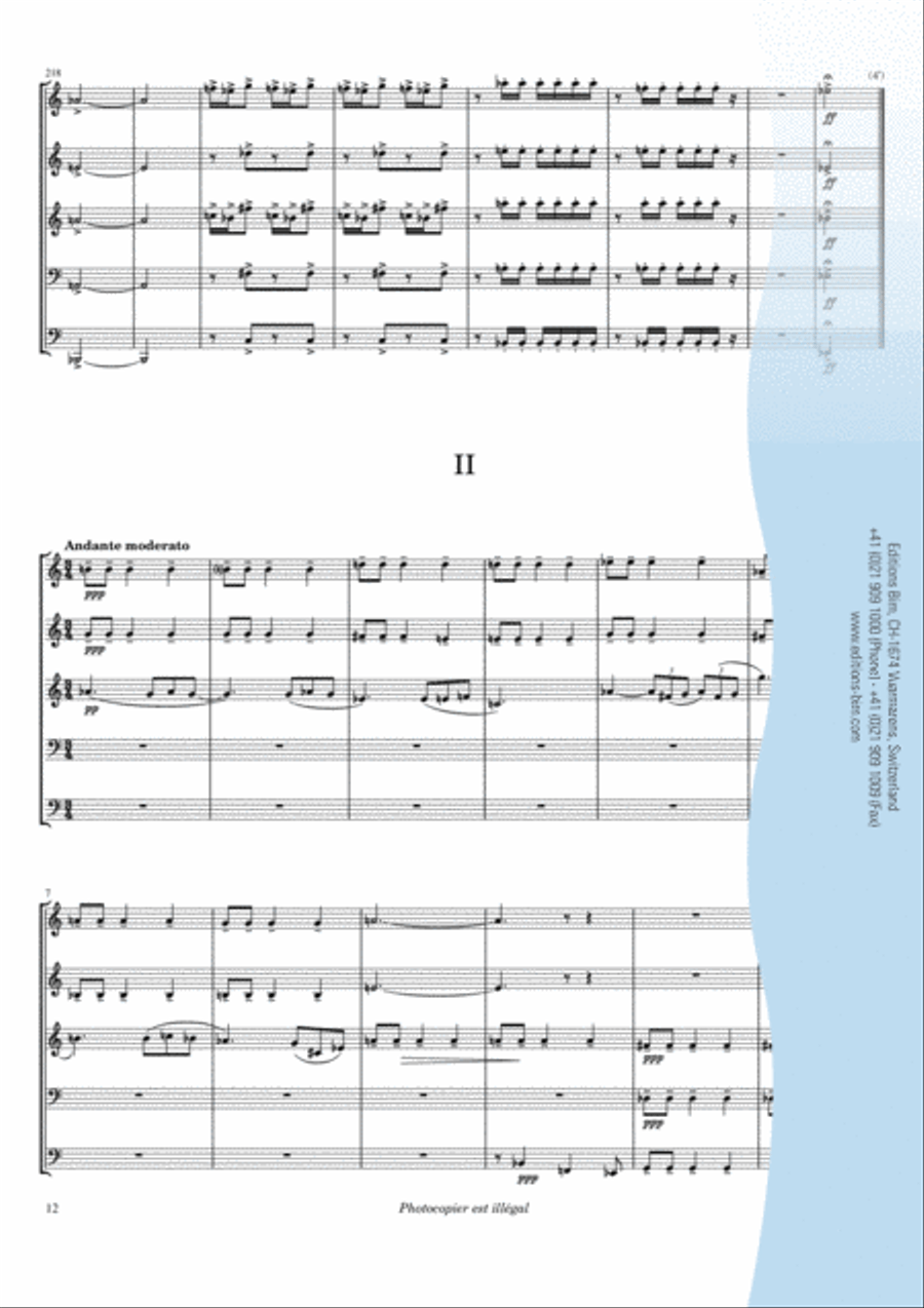 Quinteto para metal Brass Quintet scores gallery preview page 6