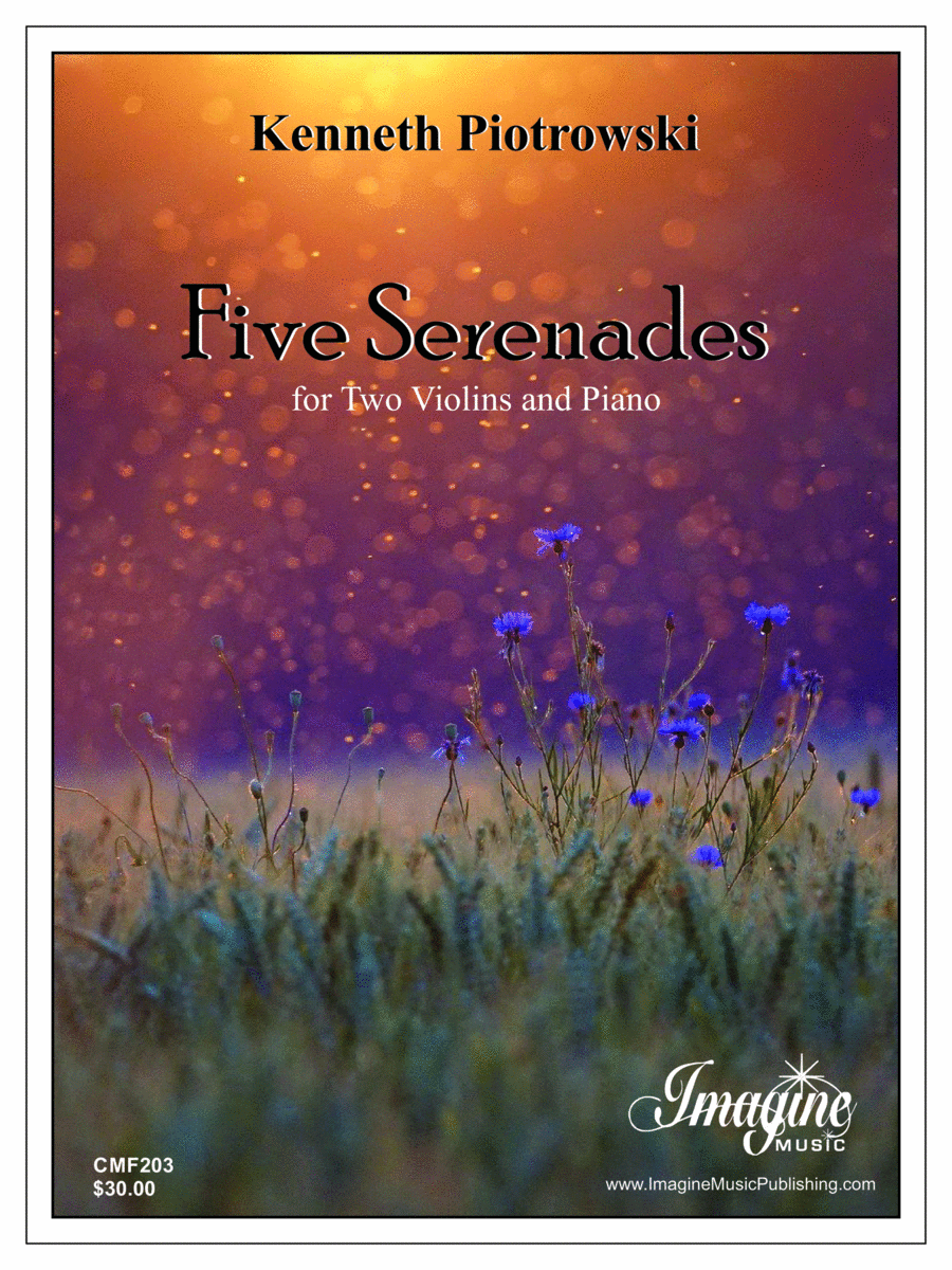 Five Serenades Violin scores gallery preview page 1