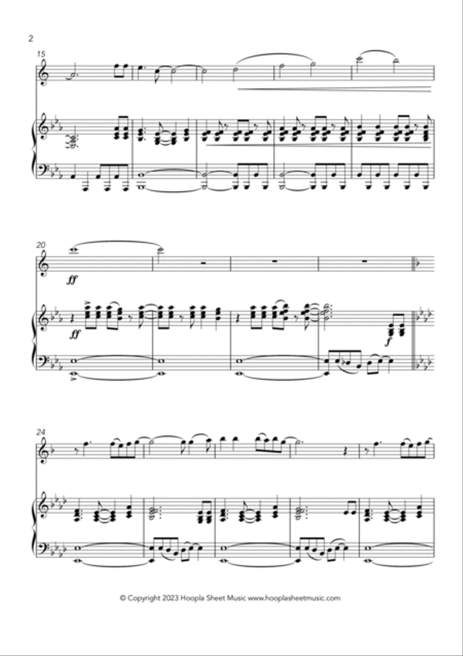 Happy Funky Birthday Alto Saxophone scores gallery preview page 2