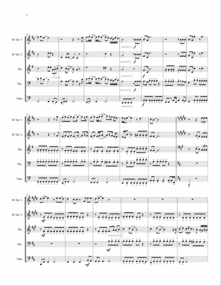The Show Must Go On Brass Ensemble scores gallery preview page 4