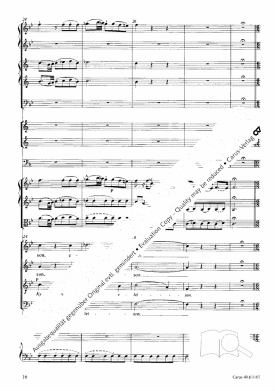 Missa solemnis in B Missa solemnis in B 4-Part scores gallery preview page 17
