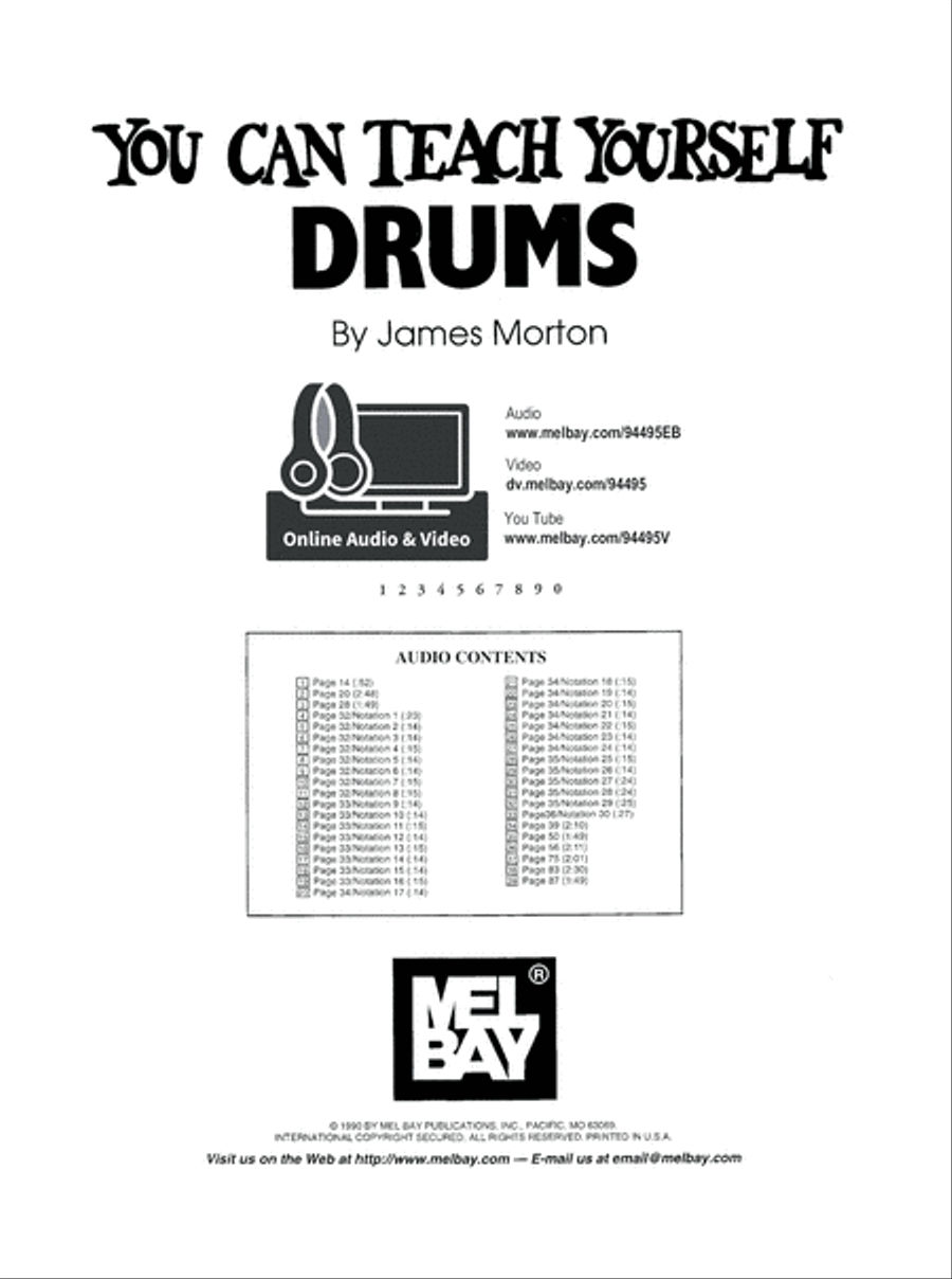 You Can Teach Yourself Drums Drum Set scores gallery preview page 2