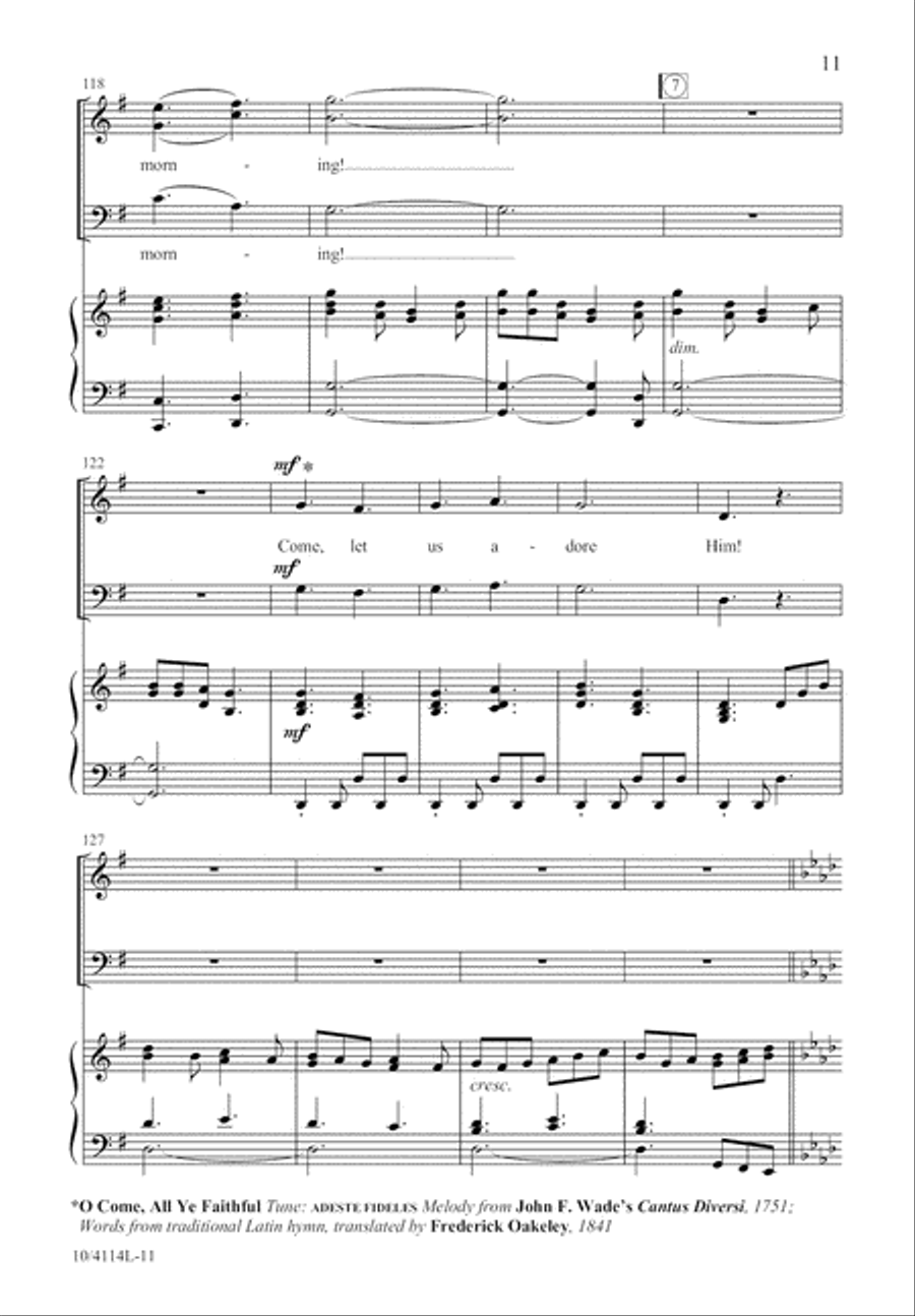 Christmas Day in the Morning 3-Part scores gallery preview page 11