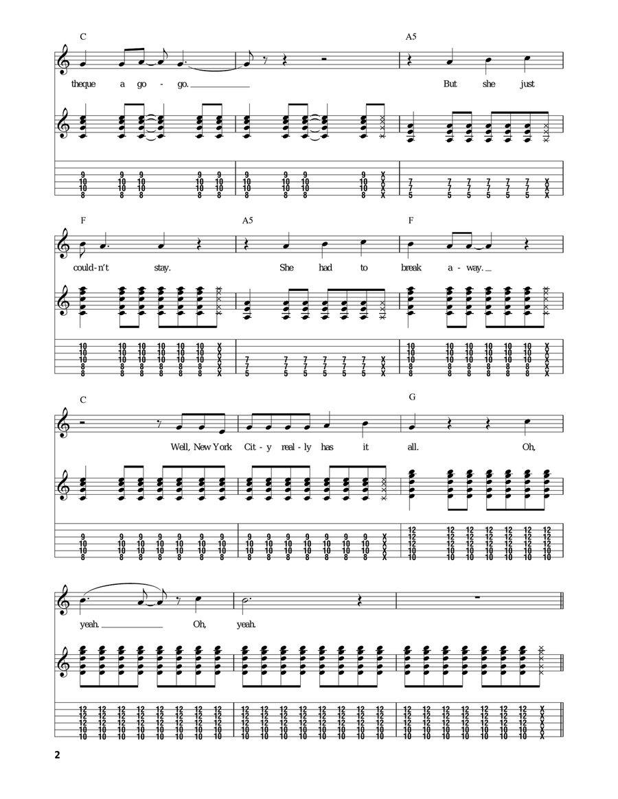 Sheena Is A Punk Rocker Sheena Is A Punk Rocker Acoustic Guitar scores gallery preview page 2