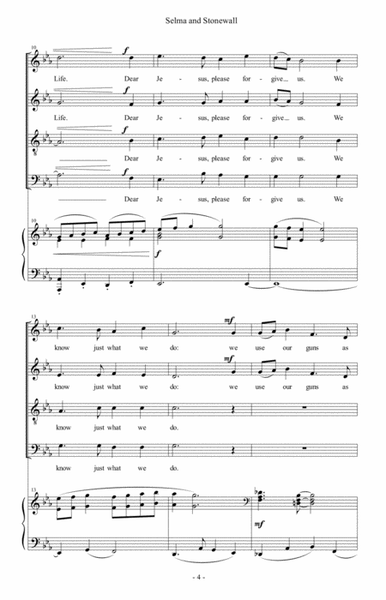 Selma and Stonewall - SATB image number null